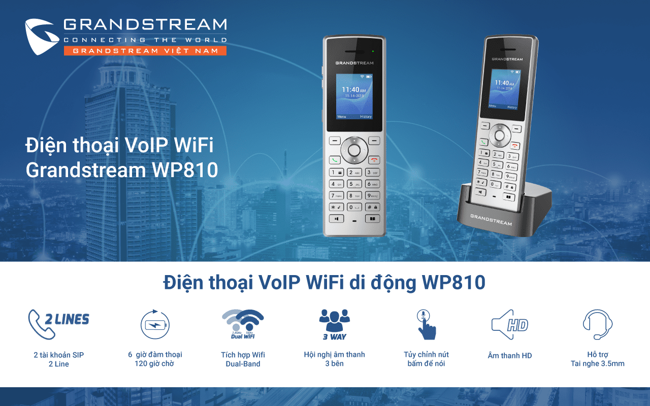 Điện thoại VoIP WiFi WP810
