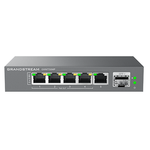 Switch 6 cổng, 4 cổng PoE GWN7700MP