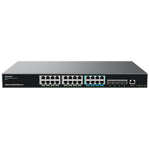 Switch PoE GWN7822P 24 cổng 2.5GbE, 4 cổng SFP+